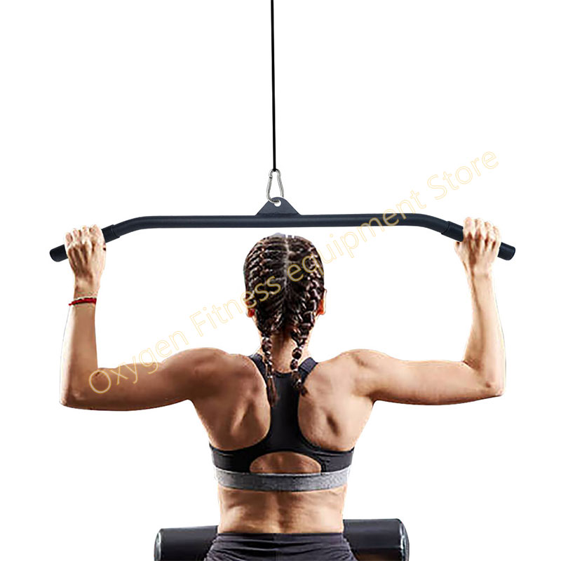 Home Gym Cable Machine - 29/39/48 بوصة LAT المنسدلة بار المرفقات