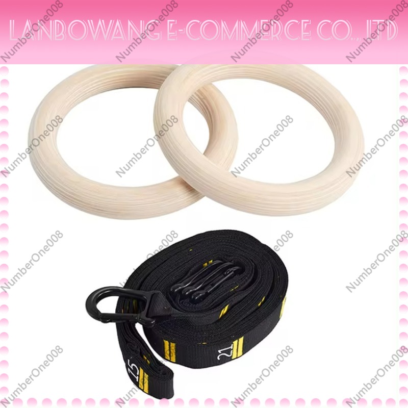 Home Gym Set - حلقات جمباز من خشب البتولا الصلب،