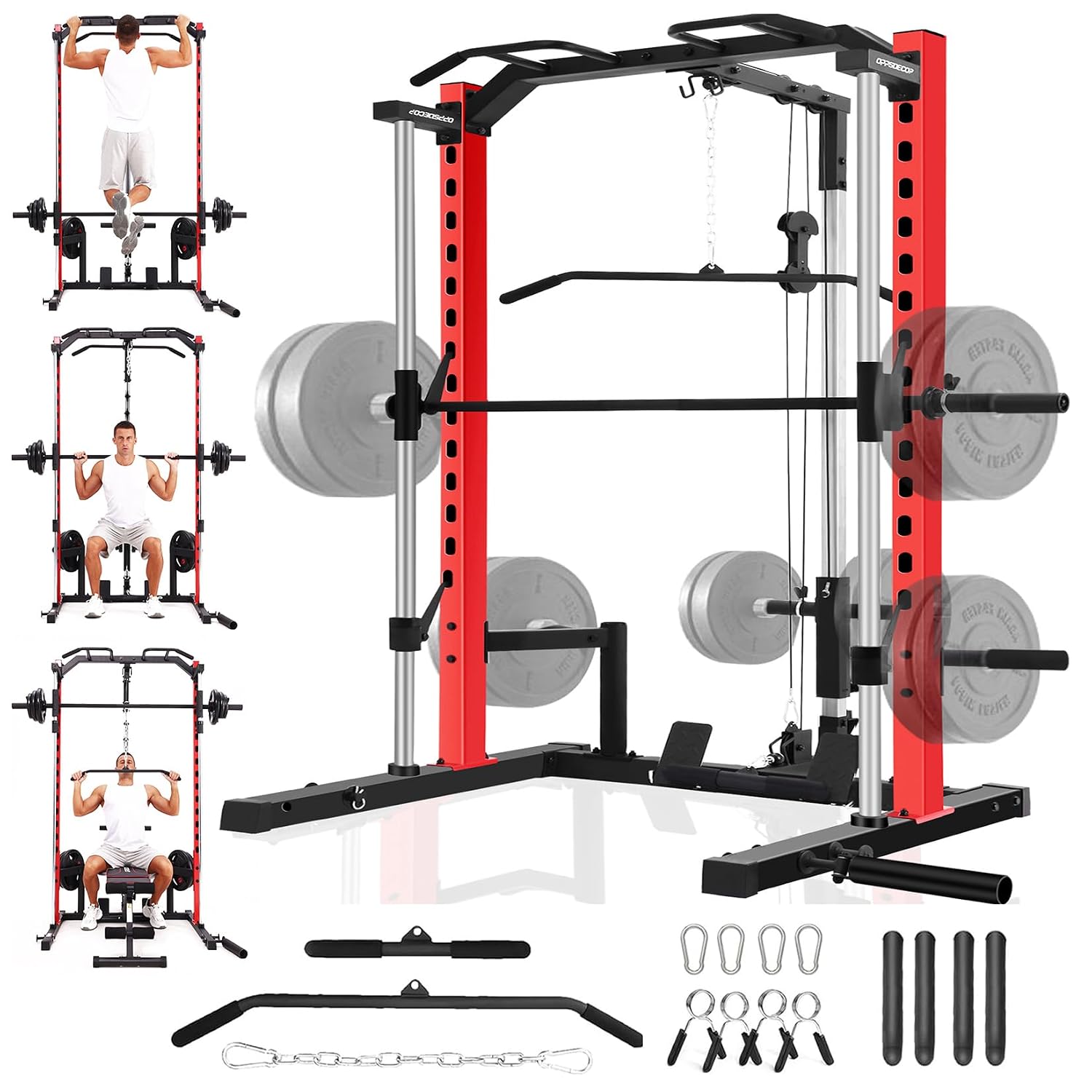 Home Gym With Smith Machine - جهاز سميث متعدد الوظائف مع وحدة