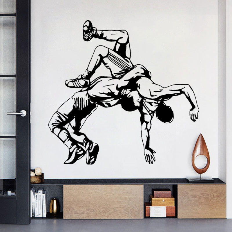 المصارعة رمي صور مطبوعة للحوائ - مراجعة Home Gym On Wall وسعره