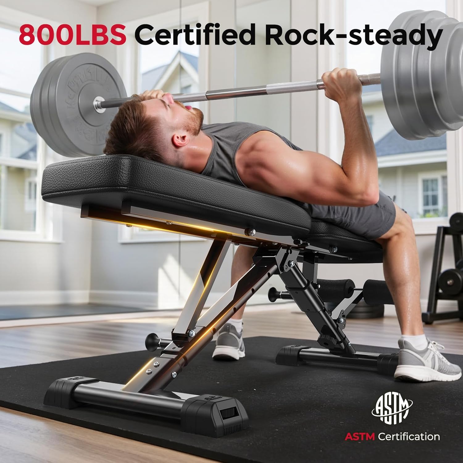 مقعد رياضي منزلي قابل للتعديل، - مراجعة Home Gym Bench وسعره