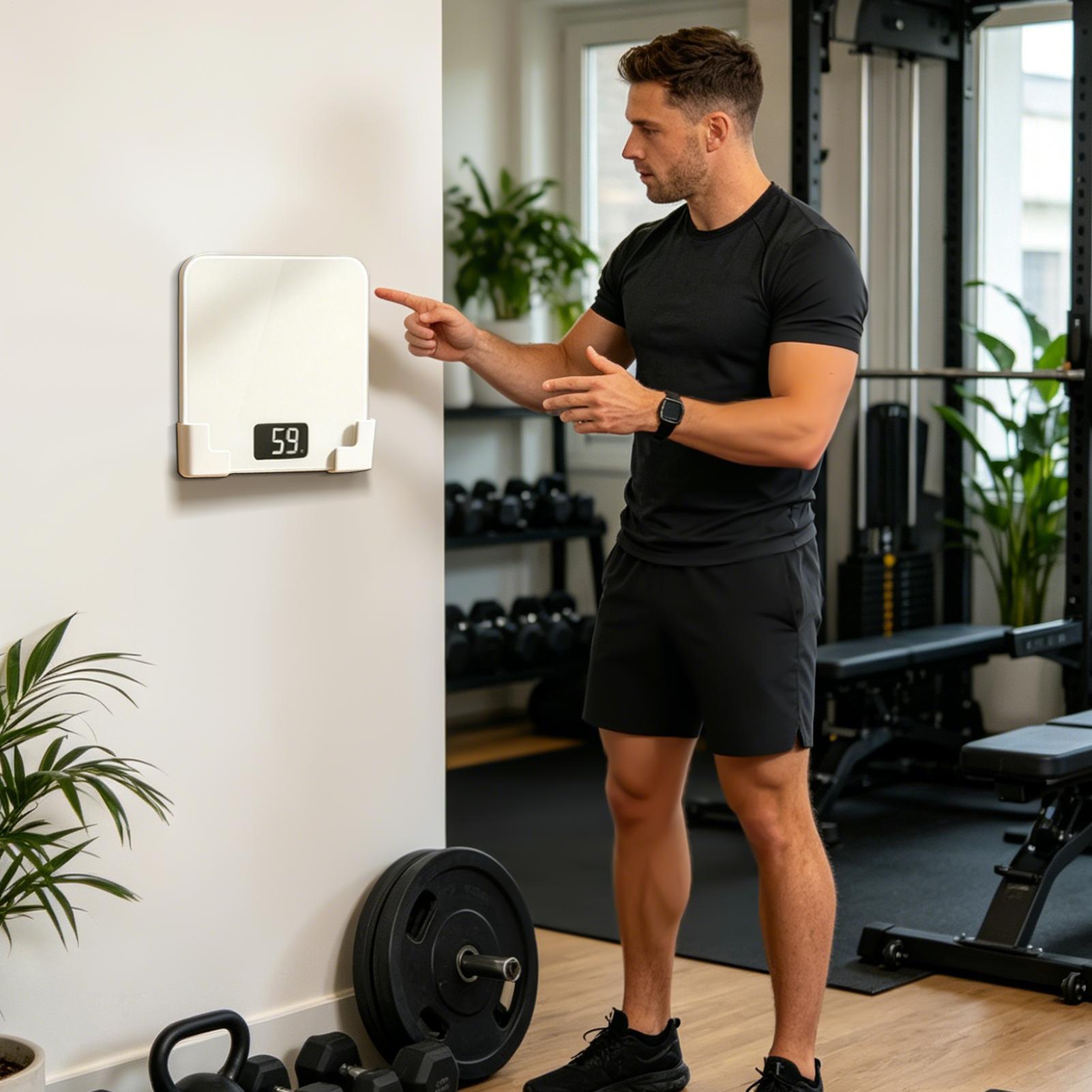 حامل تخزين بدون حفر، رف لاصق ذ - مراجعة Home Gym On Wall وسعره