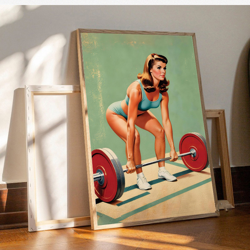 ملصق وطباعة قماش اللوحة بناء ا - مراجعة Home Gym On Wall وسعره