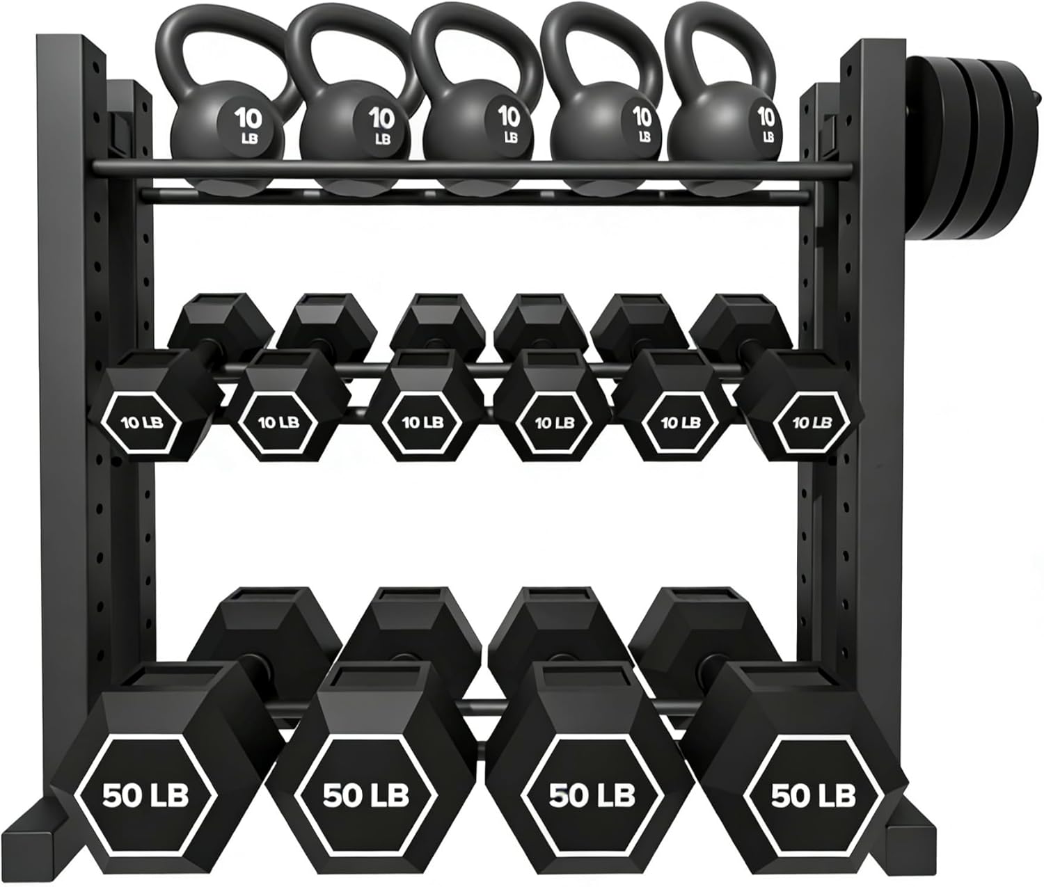 حامل دمبل ثلاثي الطبقات للاستخ - مراجعة Home Gym Compact وسعره