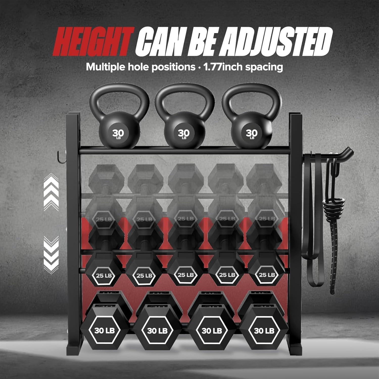 حامل دمبل ثلاثي الطبقات للاستخ - مراجعة Home Gym Compact وسعره
