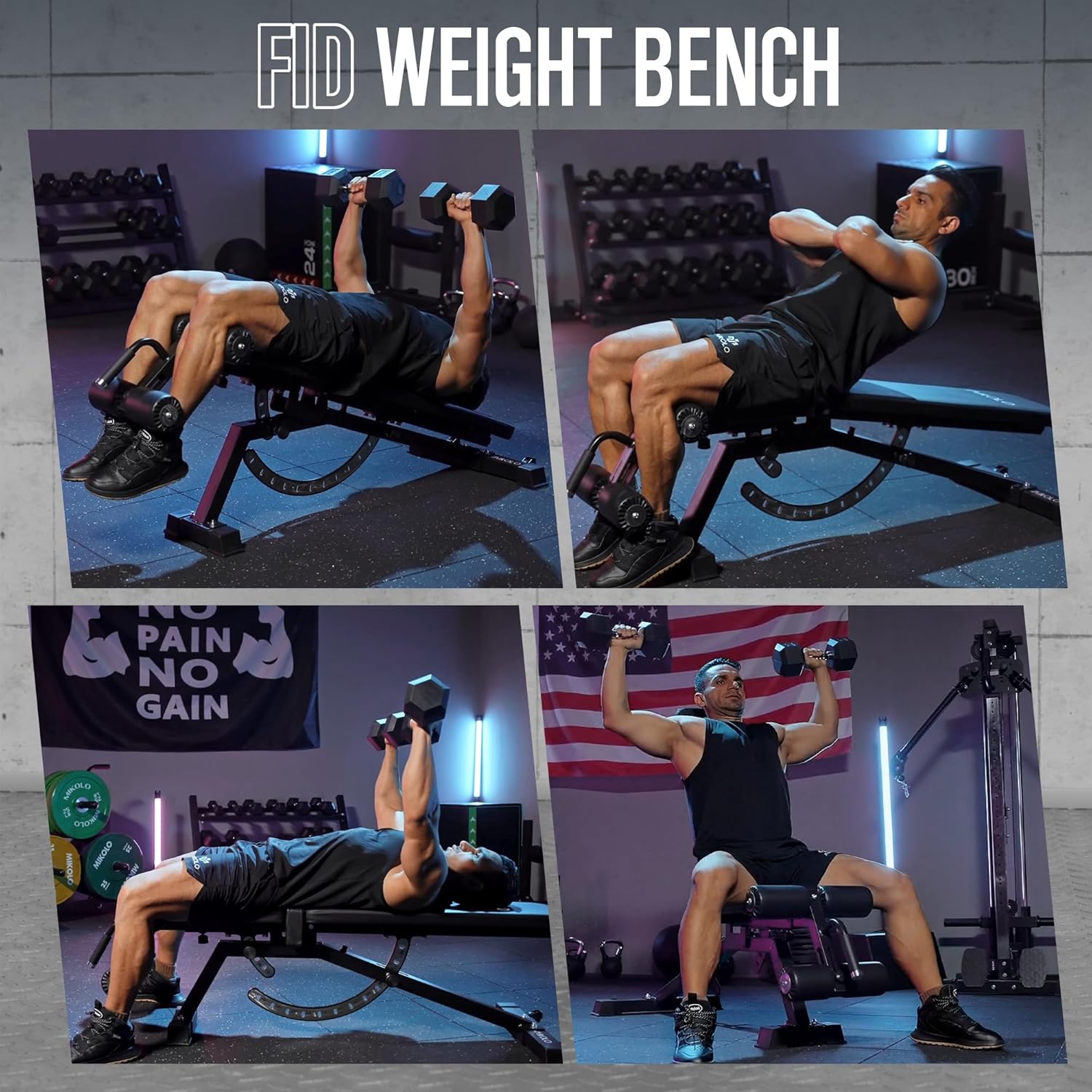 مقعد تمارين منزلي - مصنوع من ا - مراجعة Home Gym Bench وسعره