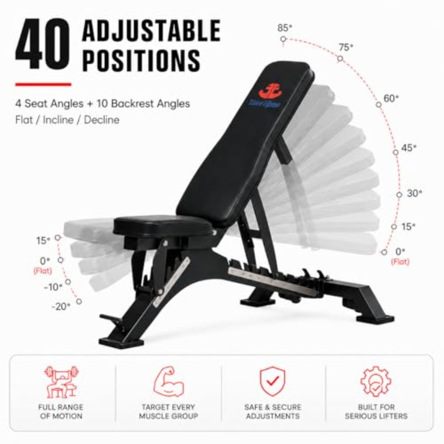 مقعد تمارين قابل للتعديل لصالة - مراجعة Home Gym Bench وسعره