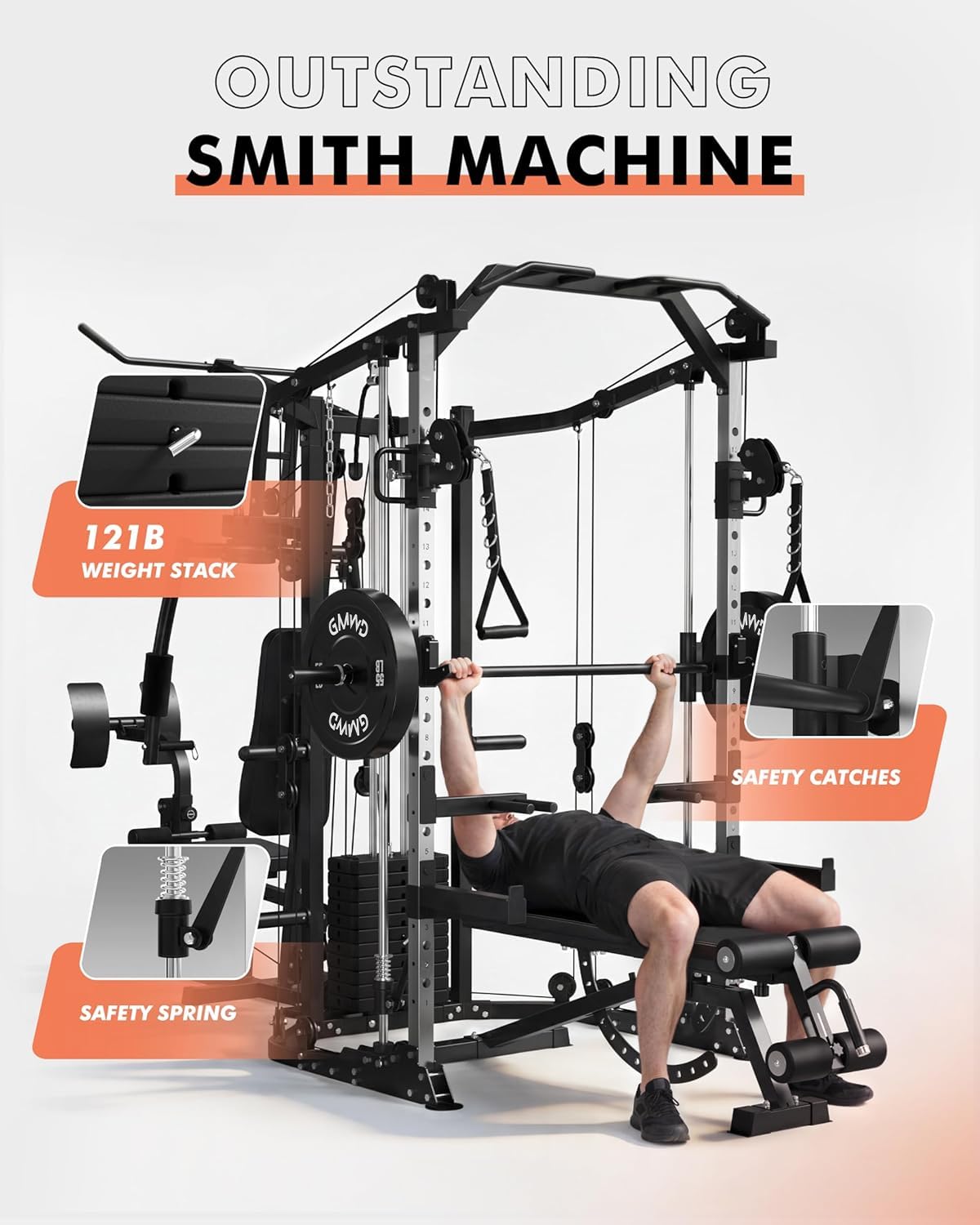 جهاز سميث مزدوج المحطات، قفص ت - مراجعة Home Gym With Smith Machine وسعره