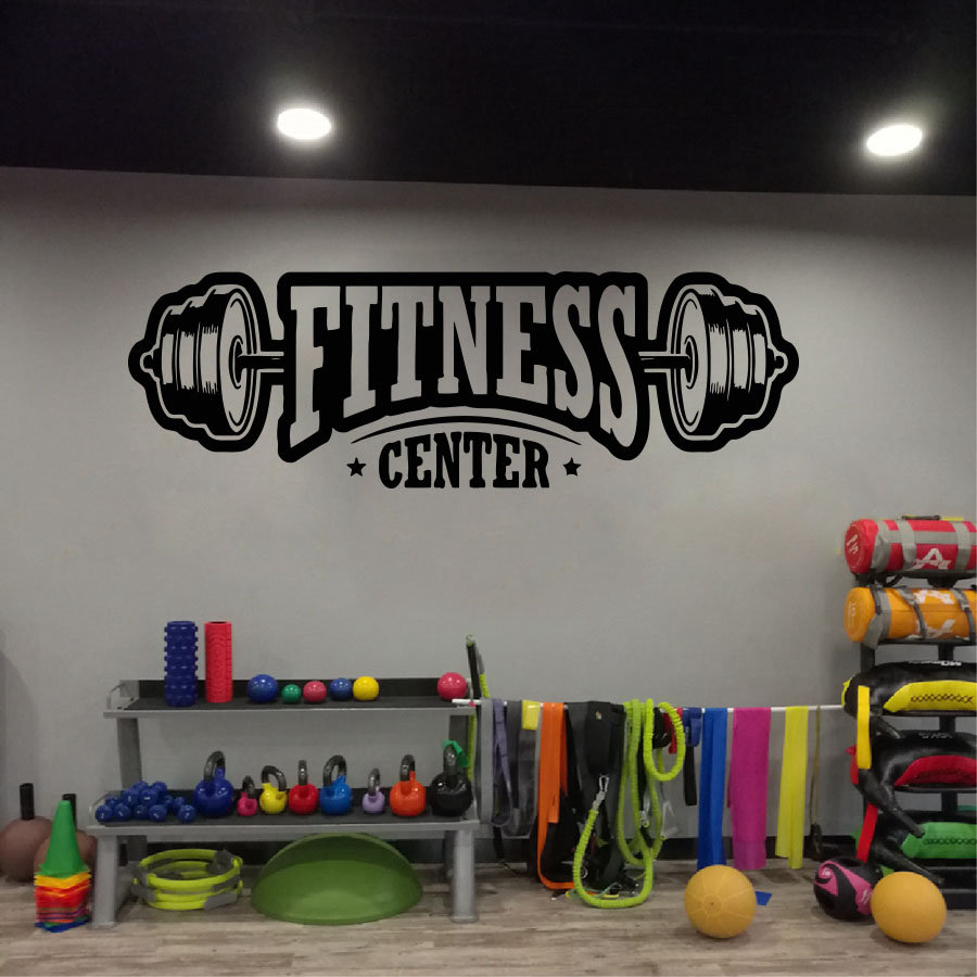 الصالة الرياضية الفينيل ديكور  - مراجعة Home Gym On Wall وسعره